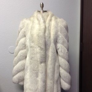 Jordache white faux fur